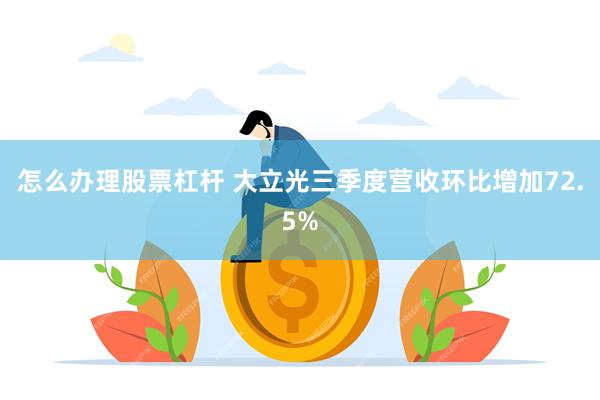 怎么办理股票杠杆 大立光三季度营收环比增加72.5%