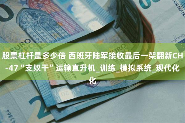 股票杠杆是多少倍 西班牙陆军接收最后一架翻新CH-47“支奴干”运输直升机_训练_模拟系统_现代化